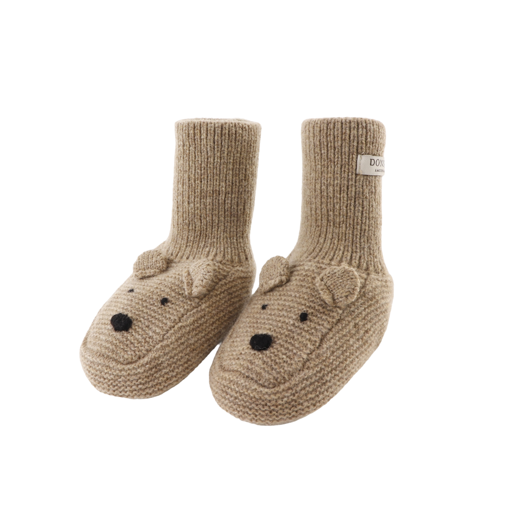 Bear Maicer Merino Wool Booties (Milk Chocolate Melange)