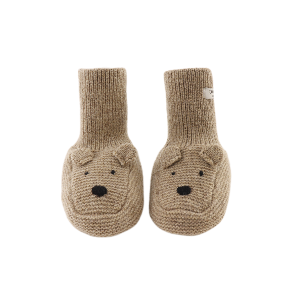 Bear Maicer Merino Wool Booties (Milk Chocolate Melange)