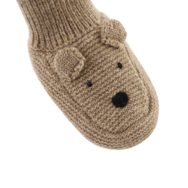Bear Maicer Merino Wool Booties (Milk Chocolate Melange)