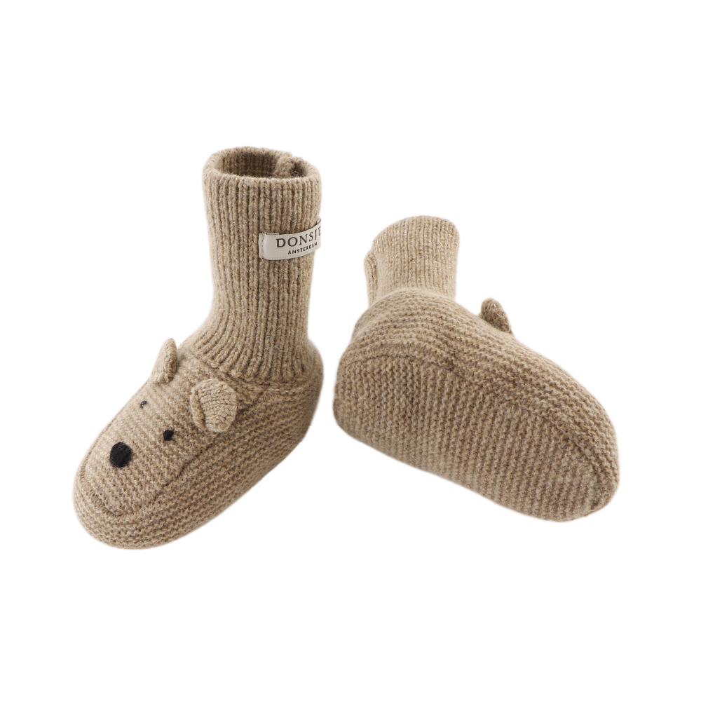 Bear Maicer Merino Wool Booties (Milk Chocolate Melange)