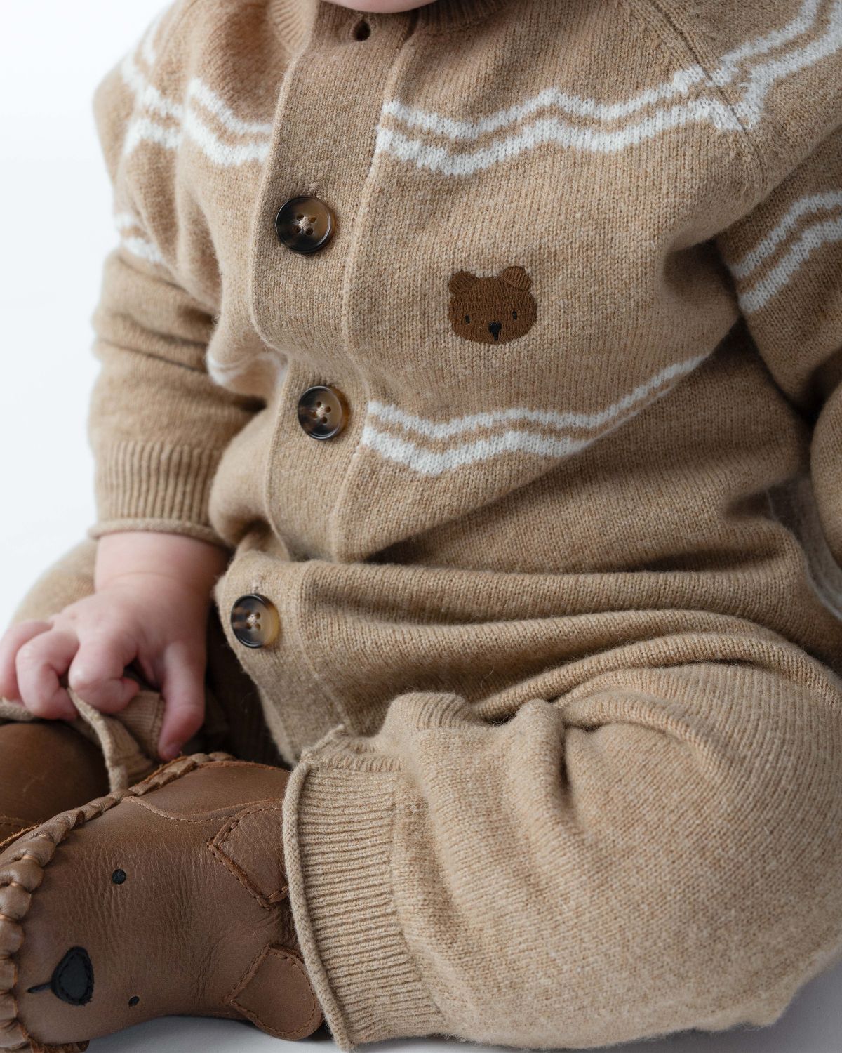 Bears Guillaume Merino Wool Jumpsuit (Latte Melange)