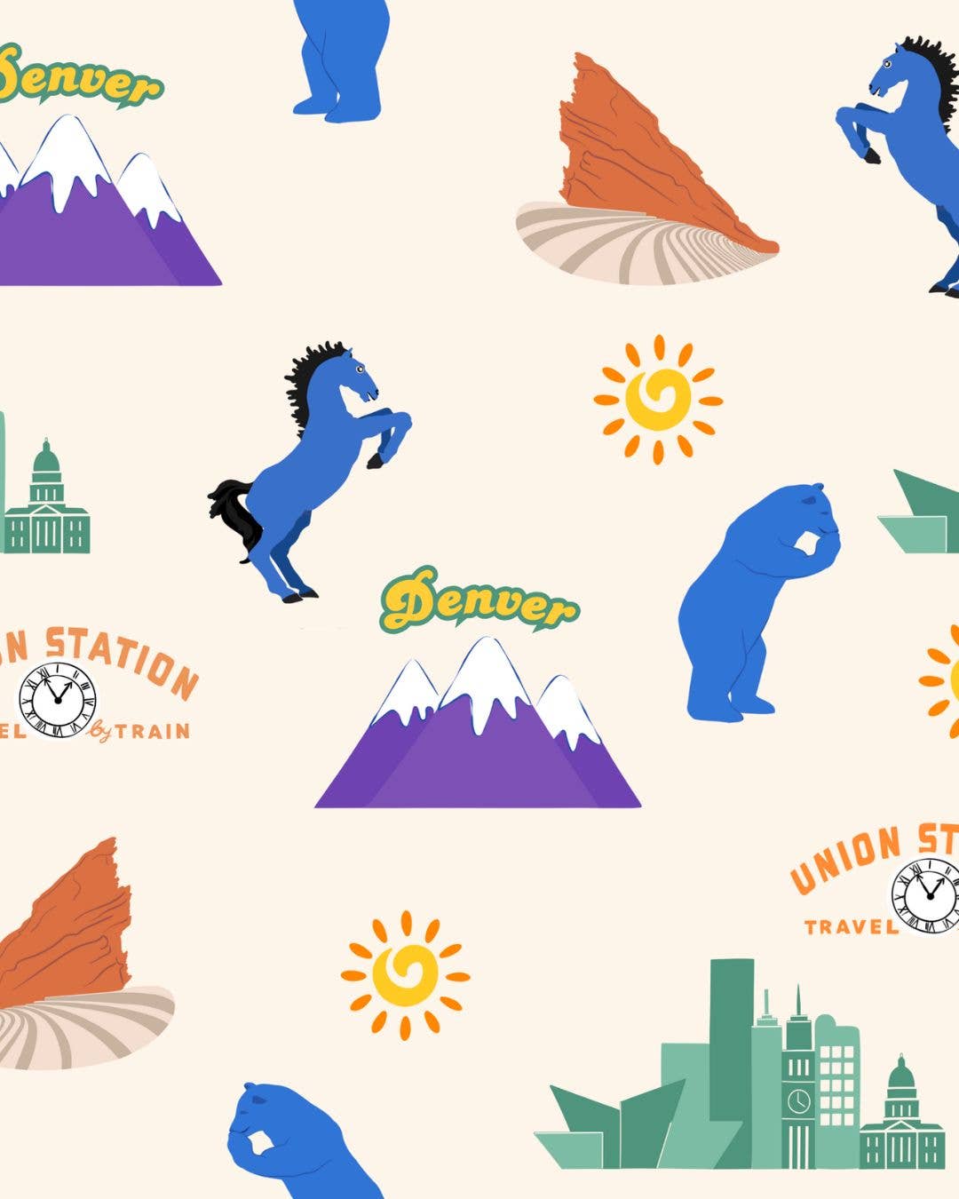 Bamboo Convertible Foot Zippy (Denver Landmarks)