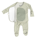 Footie & Wrap Top Baby Set (Mint Twist)