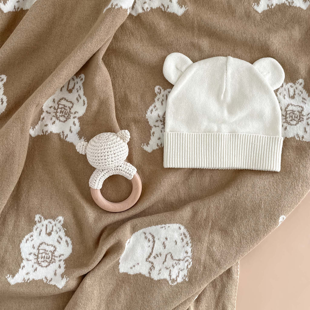 Teether Rattle Toy (Bear)