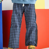 Gingham Stripe Pant (Blue & Black)