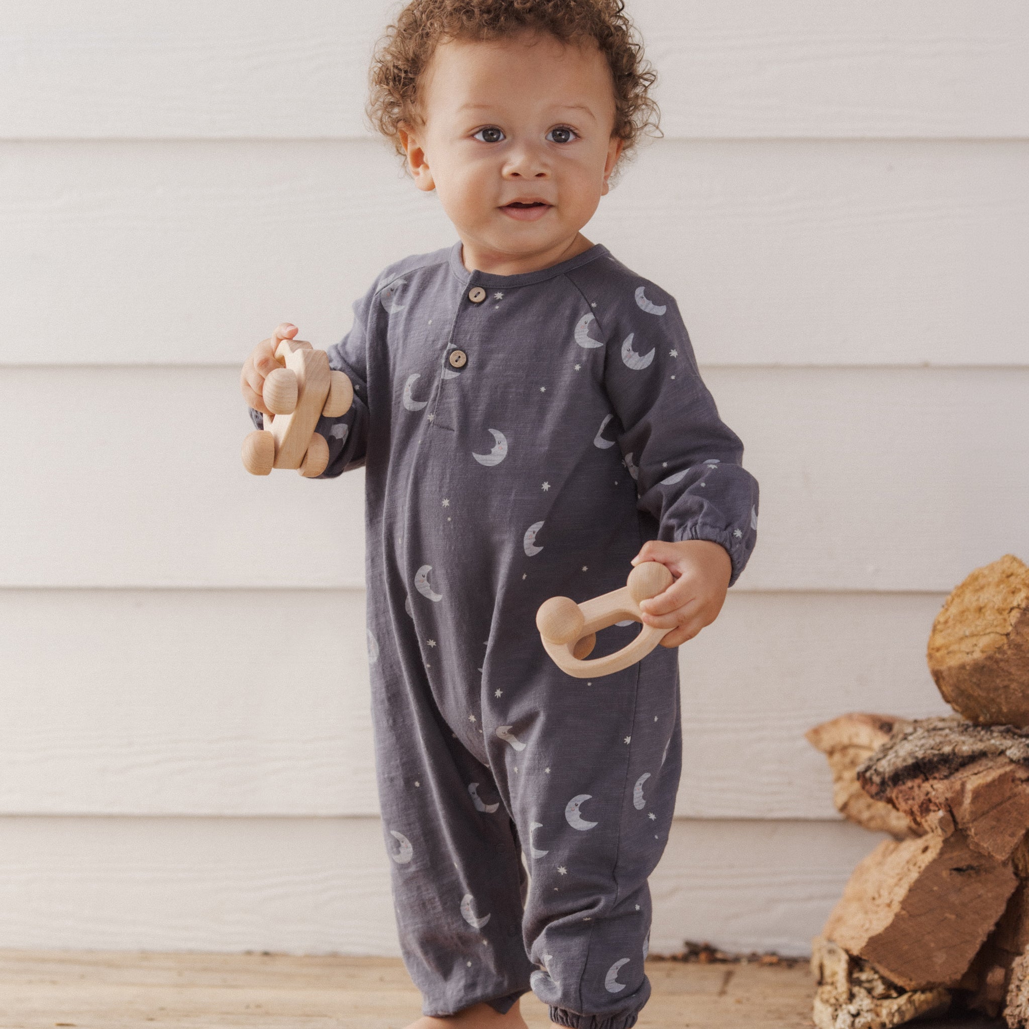 Henley Jumpsuit (Moons)
