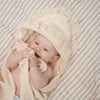 Hooded Baby Bath Towel (Violet Ruffle)