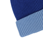 Thick Knit Beanie (Dark Blue/Light Blue)