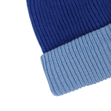 Thick Knit Beanie (Dark Blue/Light Blue)
