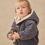 Corduroy Hooded Jacket (Midnight)