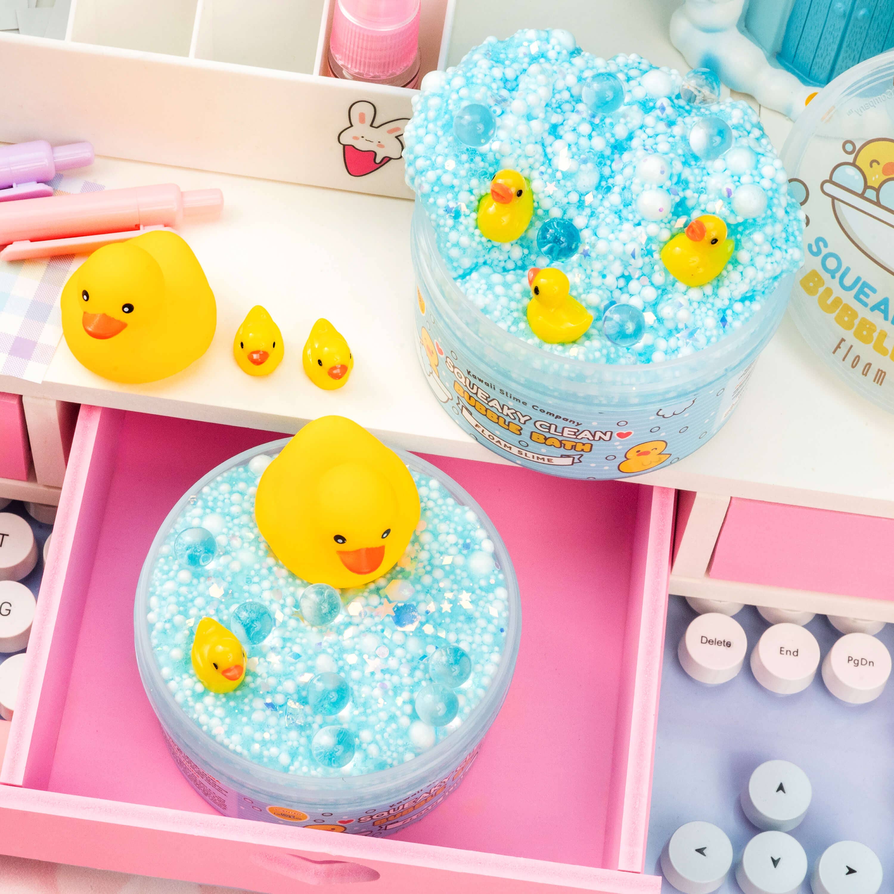 Squeaky Clean Bubble Bath Floam Signature Dome Slime