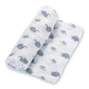 Muslin Swaddle Blanket (Elephantastic)