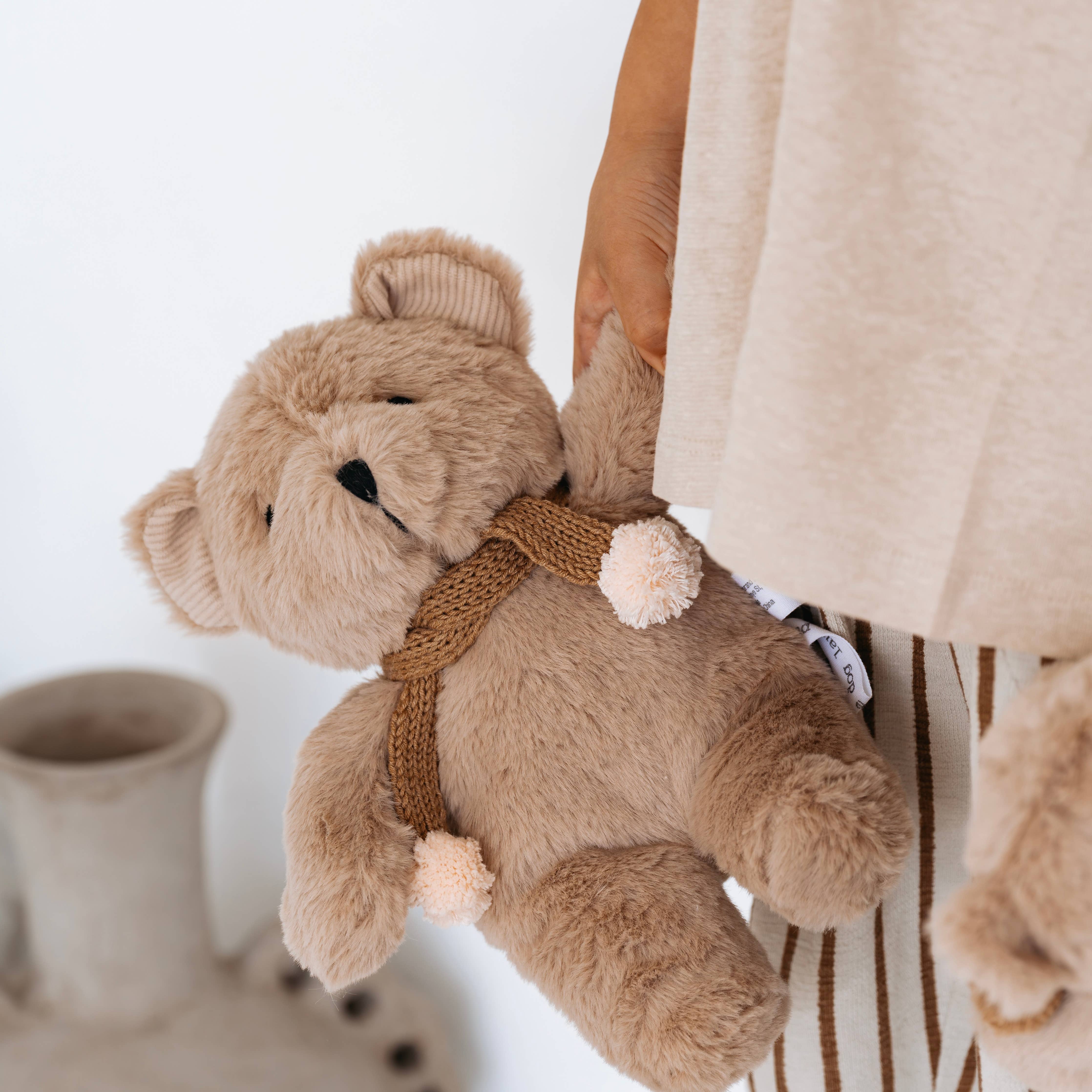 Prudence Bear with Pom Poms (Caramel)