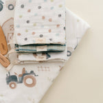 Towel & Wash Cloth Set (Charlie Farmhouse Tractor)