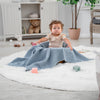 Waffle Baby Blanket (Pacific Blue)