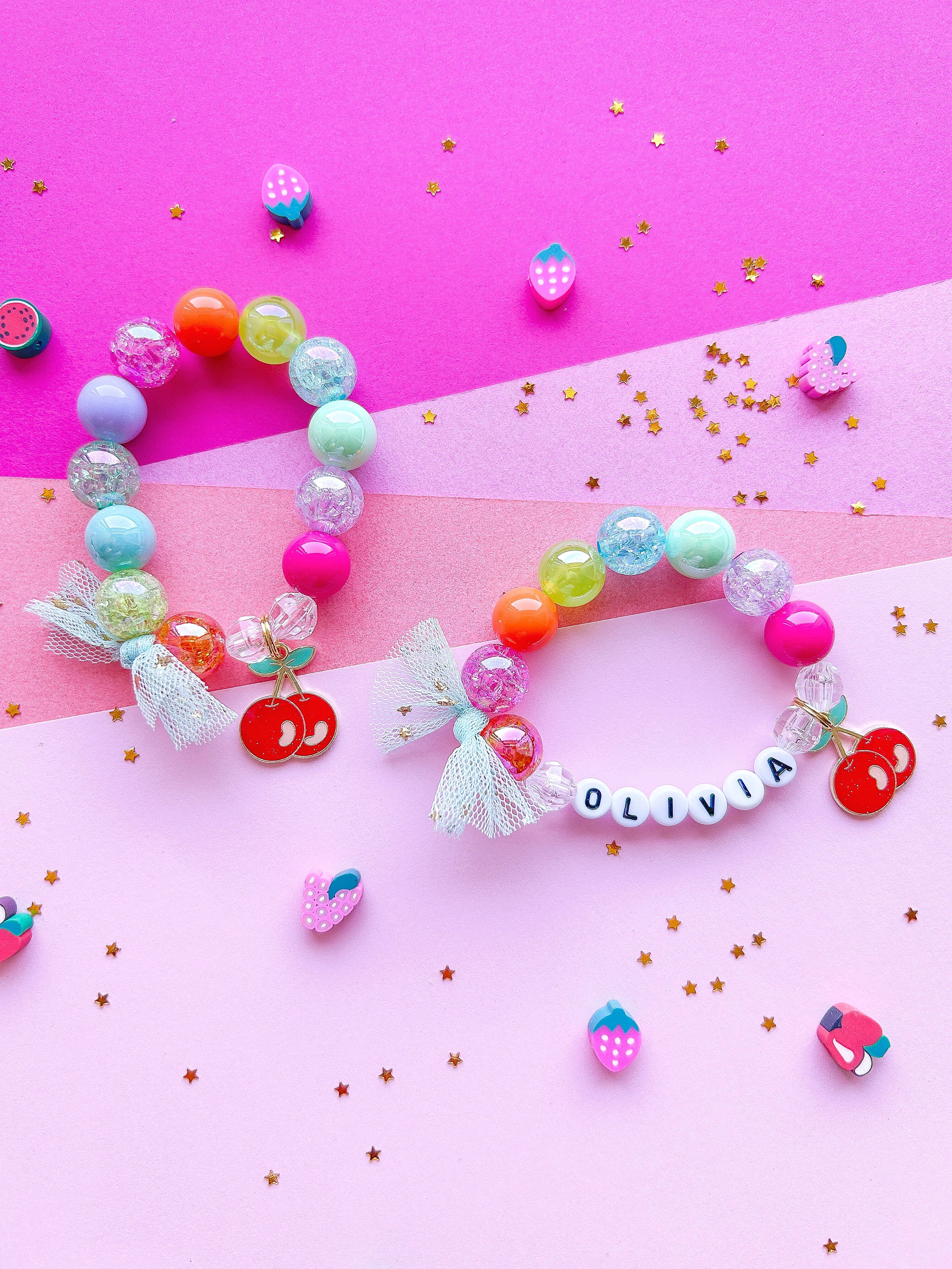 Rainbow Cherry Bracelet