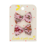 Mini Butterfly Hair Clips (Blotting Paper Pink)