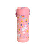18oz Fidget Handle Stainless Bottle (Pink Unicorn)