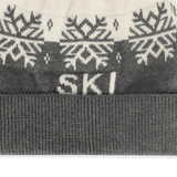 Ski Day Knit Beanie Hat (Charcoal)