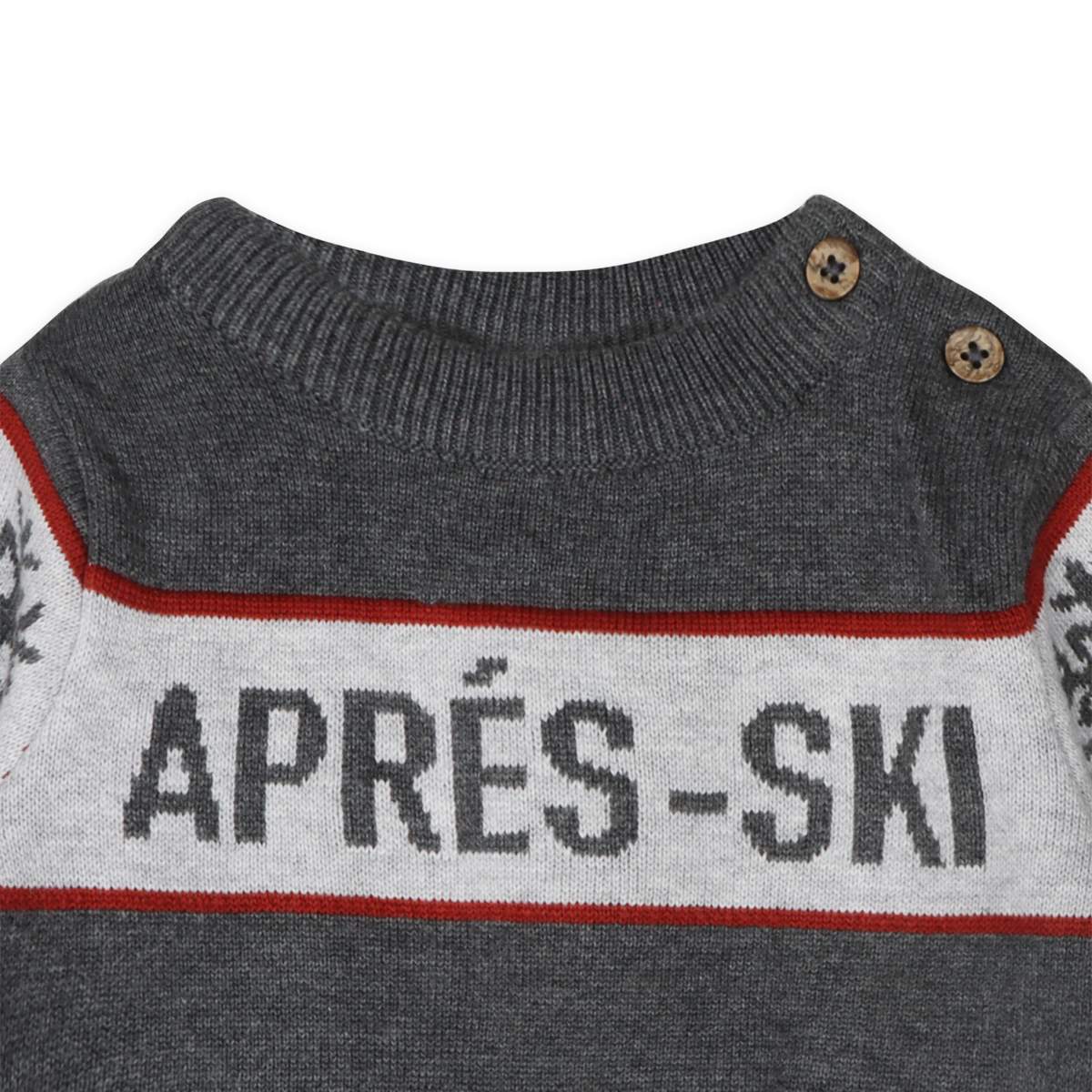 Apres Ski Knit Pullover (Charcoal)