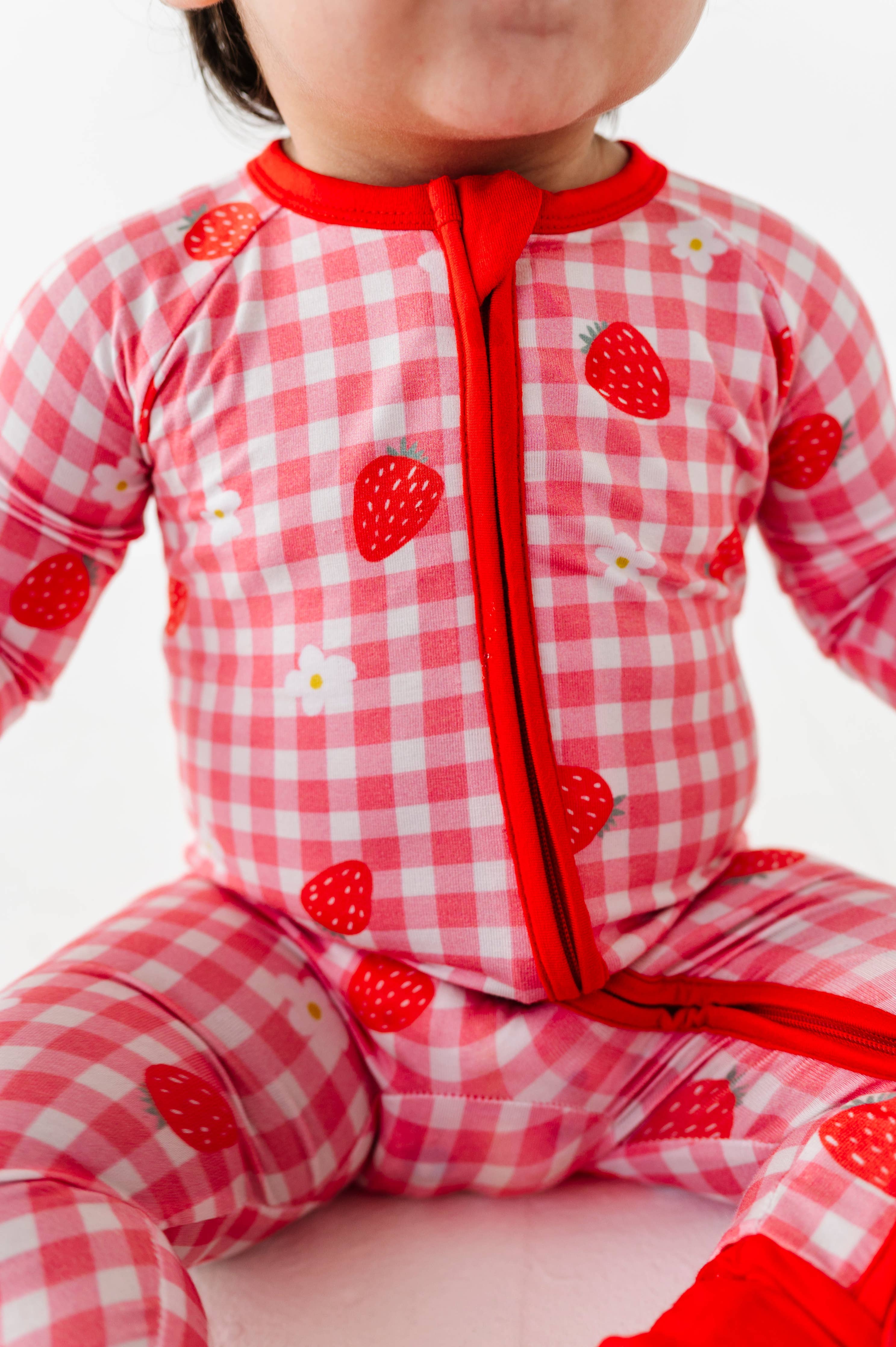 Convertible Footies (Strawberries & Dream)