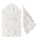 Charlie Farmhouse Goose Set (Towel & Washcloth)