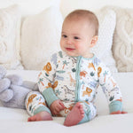 Convertible Zip Romper (Safari Snuggles)