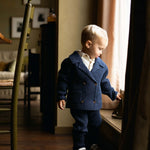 Sieb Merino Wool Cardigan (Blue Marine Melange)