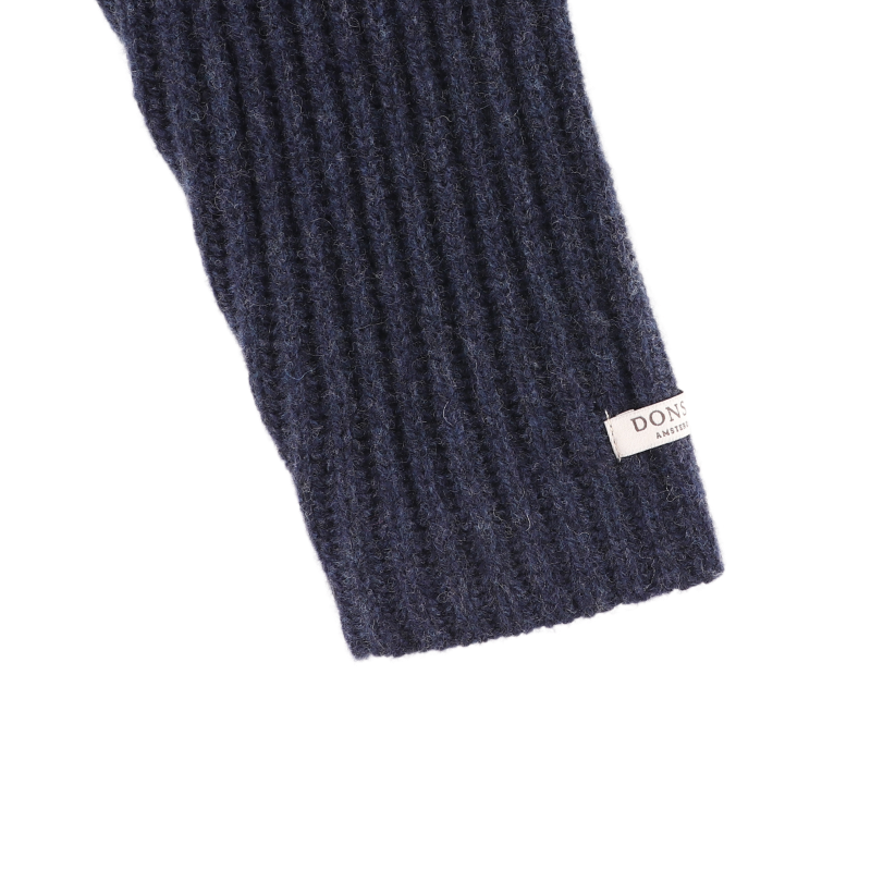 Sieb Merino Wool Cardigan (Blue Marine Melange)