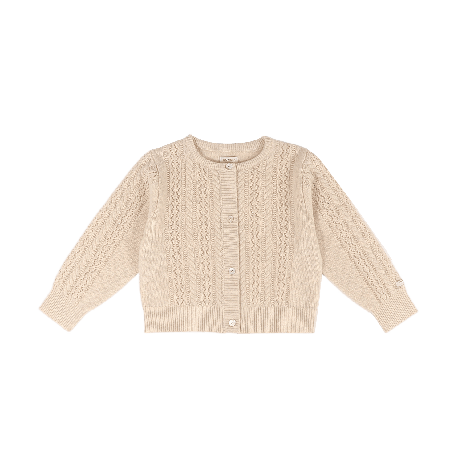 Danik Merino Wool Cardigan (Soft Sand)