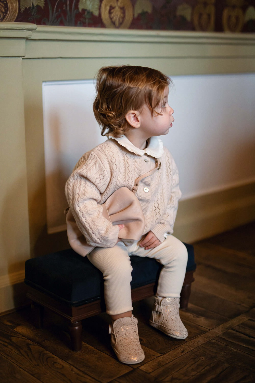 Danik Merino Wool Cardigan (Soft Sand)
