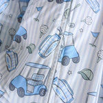 Zipper Footie (Caddie Crew Blue)