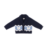 Polar Bears Kwinten Merino Wool Cardigan (Navy Blue)