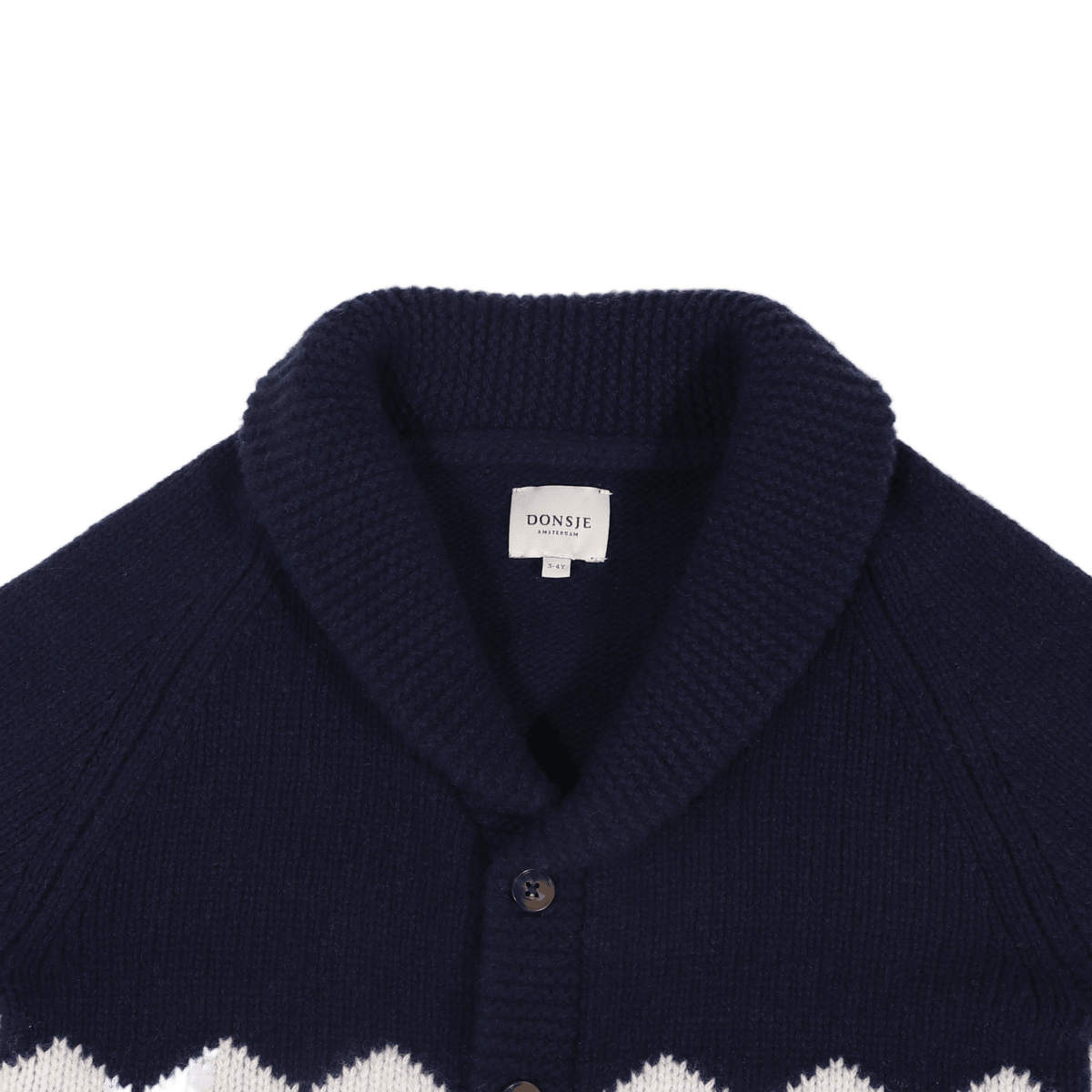 Polar Bears Kwinten Merino Wool Cardigan (Navy Blue)