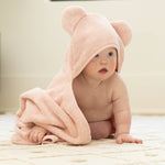 Hooded Towel + Wash Mitt Set (Blush)