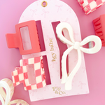 Claw Hair Clip Set (Pink)