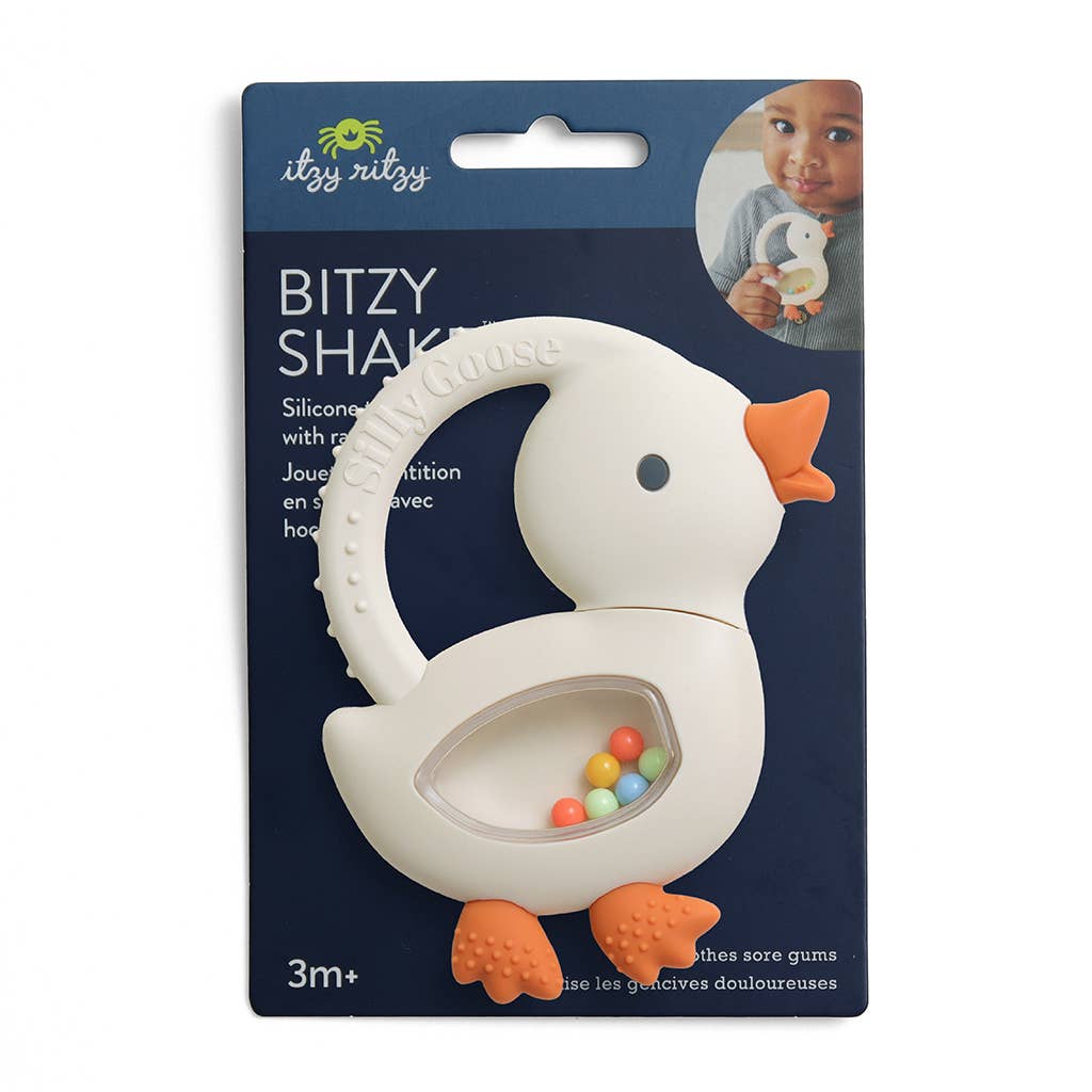 Teether with Rattle (Goose)