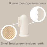 Baby Finger Toothbrush & Tongue Cleaner (Ivory)
