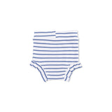 Tank Top & High Waisted Short (Navy Stripe)