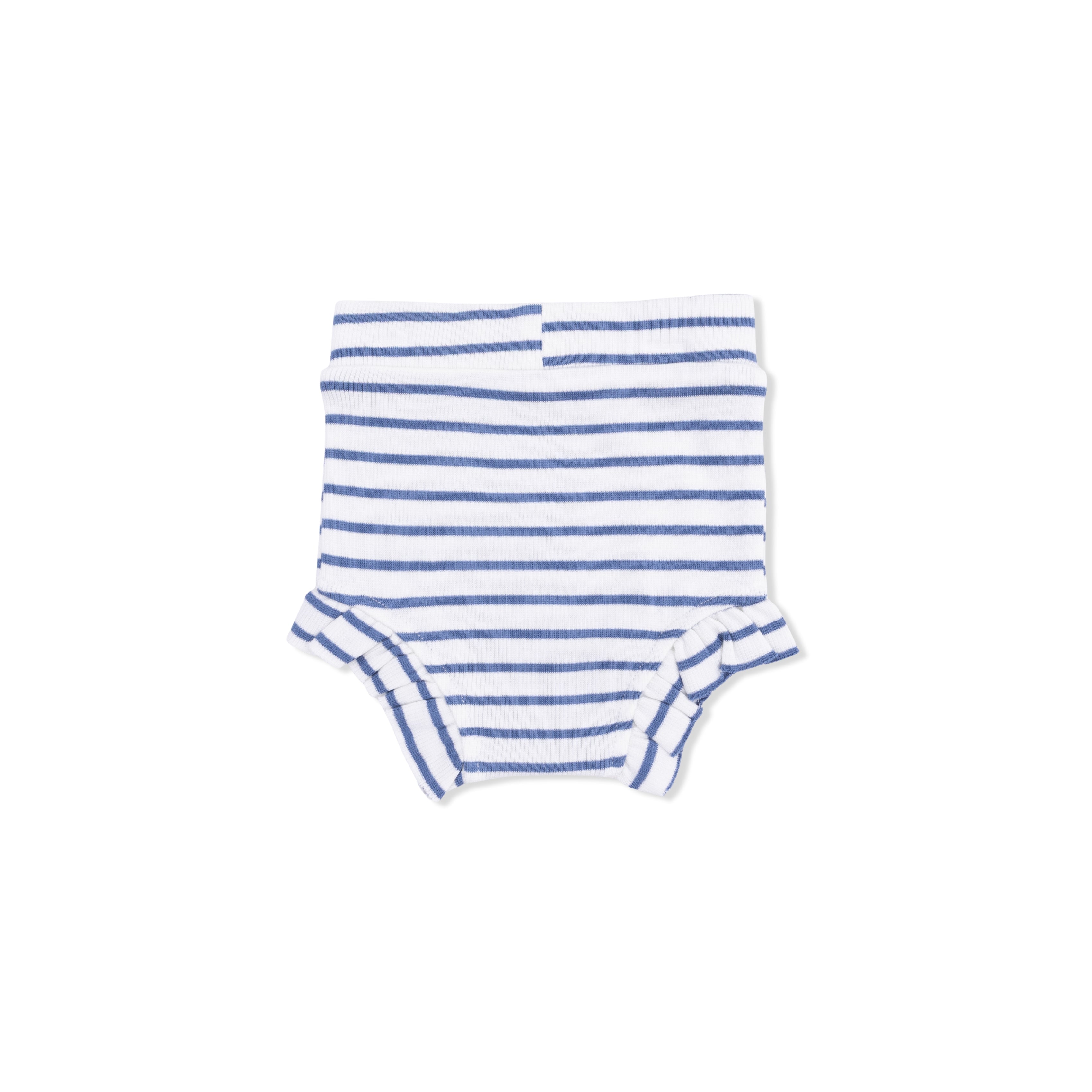 Tank Top & High Waisted Short (Navy Stripe)