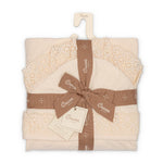 Hooded Baby Bath Towel (Violet Ruffle)
