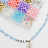 DIY Stretchy Bracelet Craft Kit (Winter Wonderland)
