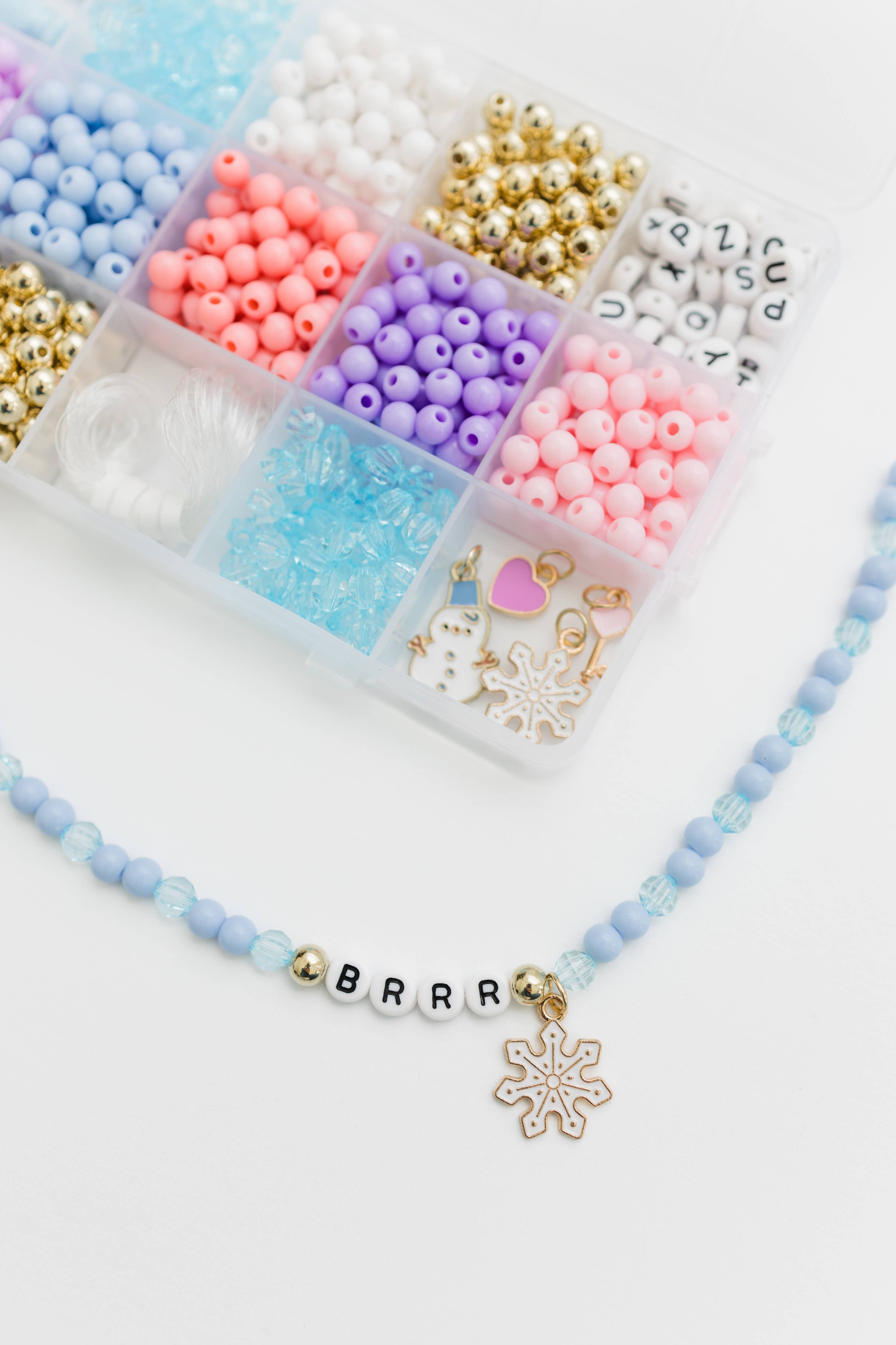 DIY Stretchy Bracelet Craft Kit (Winter Wonderland)