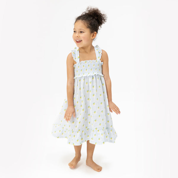 Smocked Ruffle Sundress with Bloomer (Lovely Lemons)