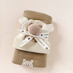 Teether Rattle Toy (Brown Bear)