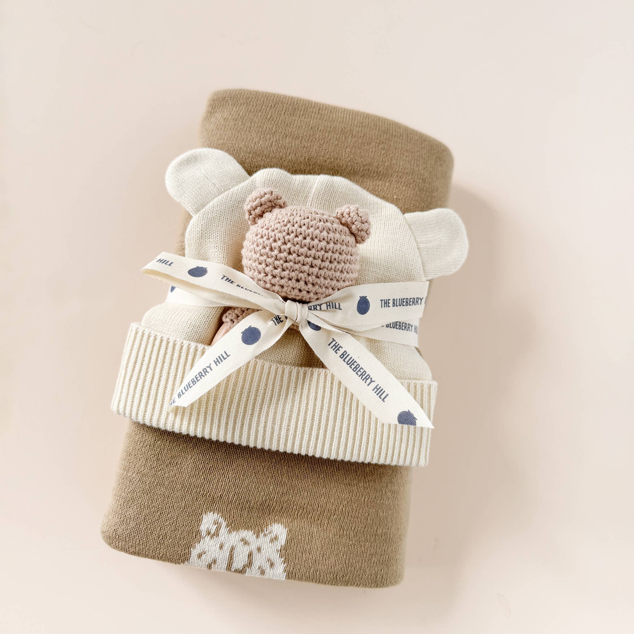 Teether Rattle Toy (Brown Bear)