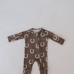 Bamboo Zip Pajamas (Giddy Up)