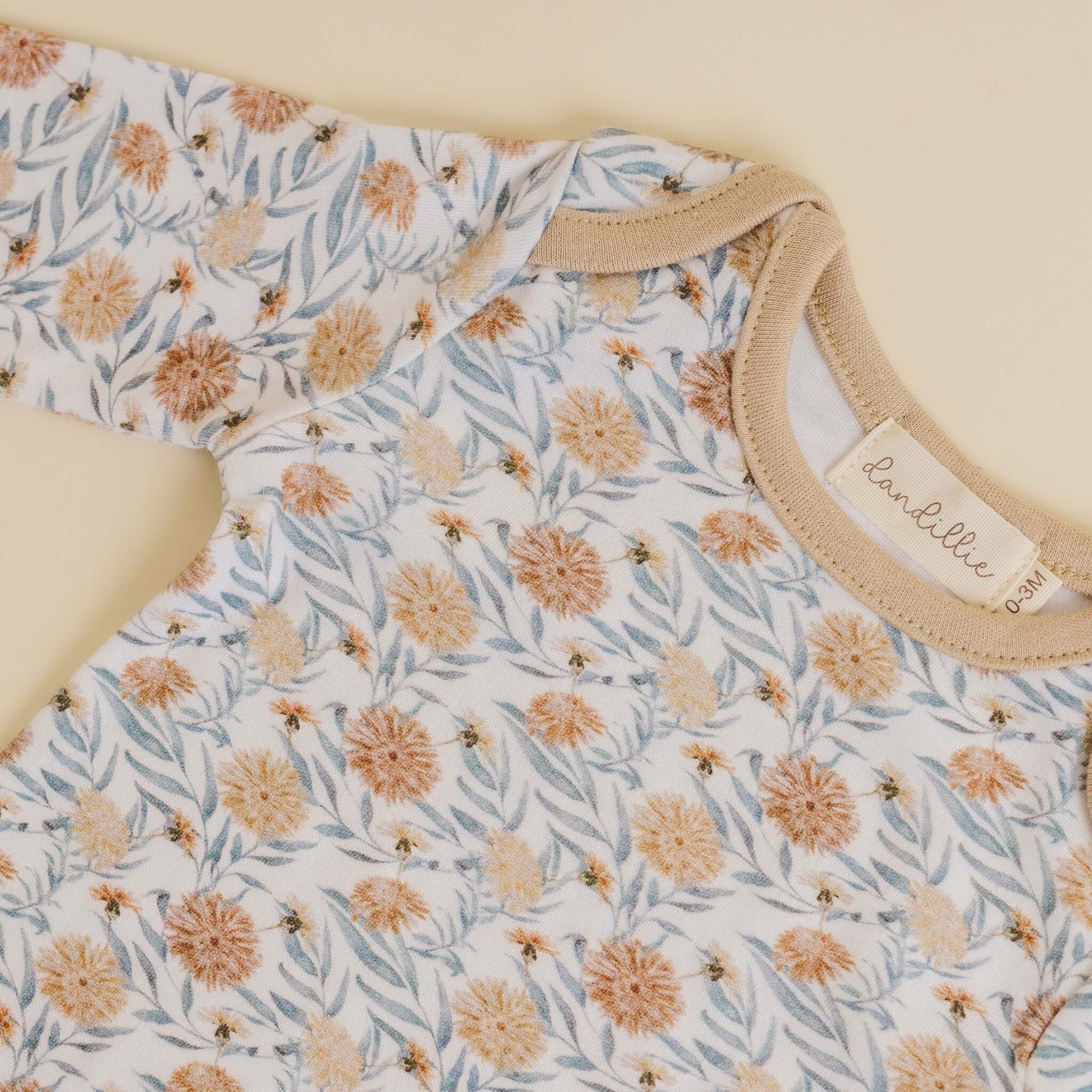 Organic Cotton Sleeper Gown (Dandelion)