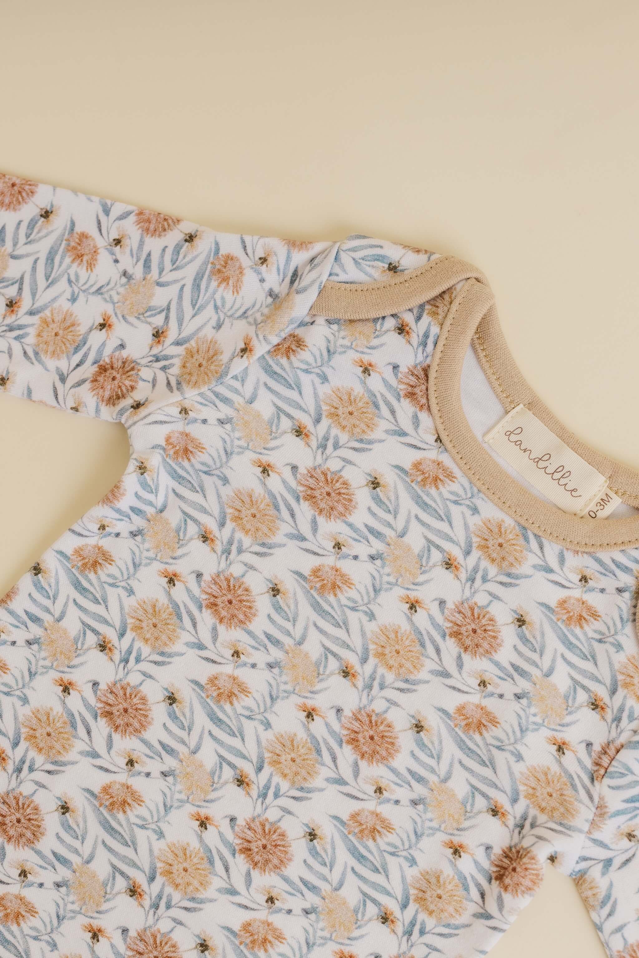 Organic Cotton Sleeper Gown (Dandelion)