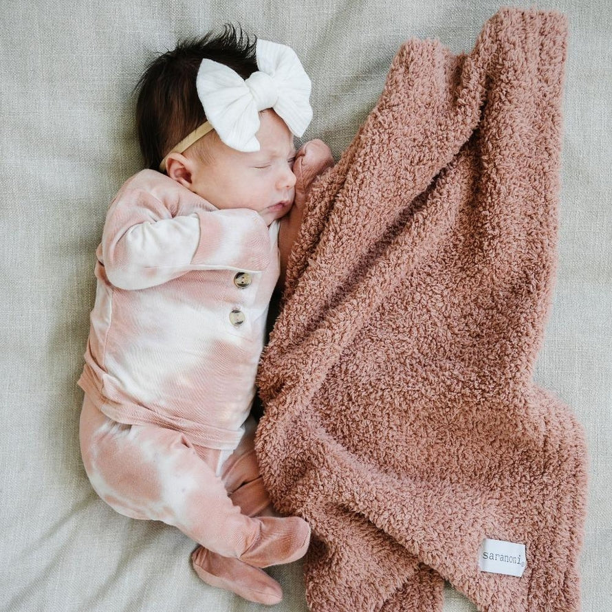 Bamboni Mini Blanket (French Rose)